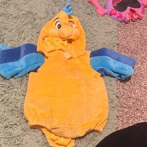 Yellow and Blue flounder Costume